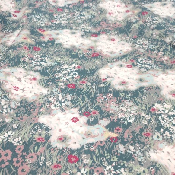 Disney Womens Green Bambi Forest Print Elastic Waist Pull On Flare Skirt Size S - Picture 3 of 10